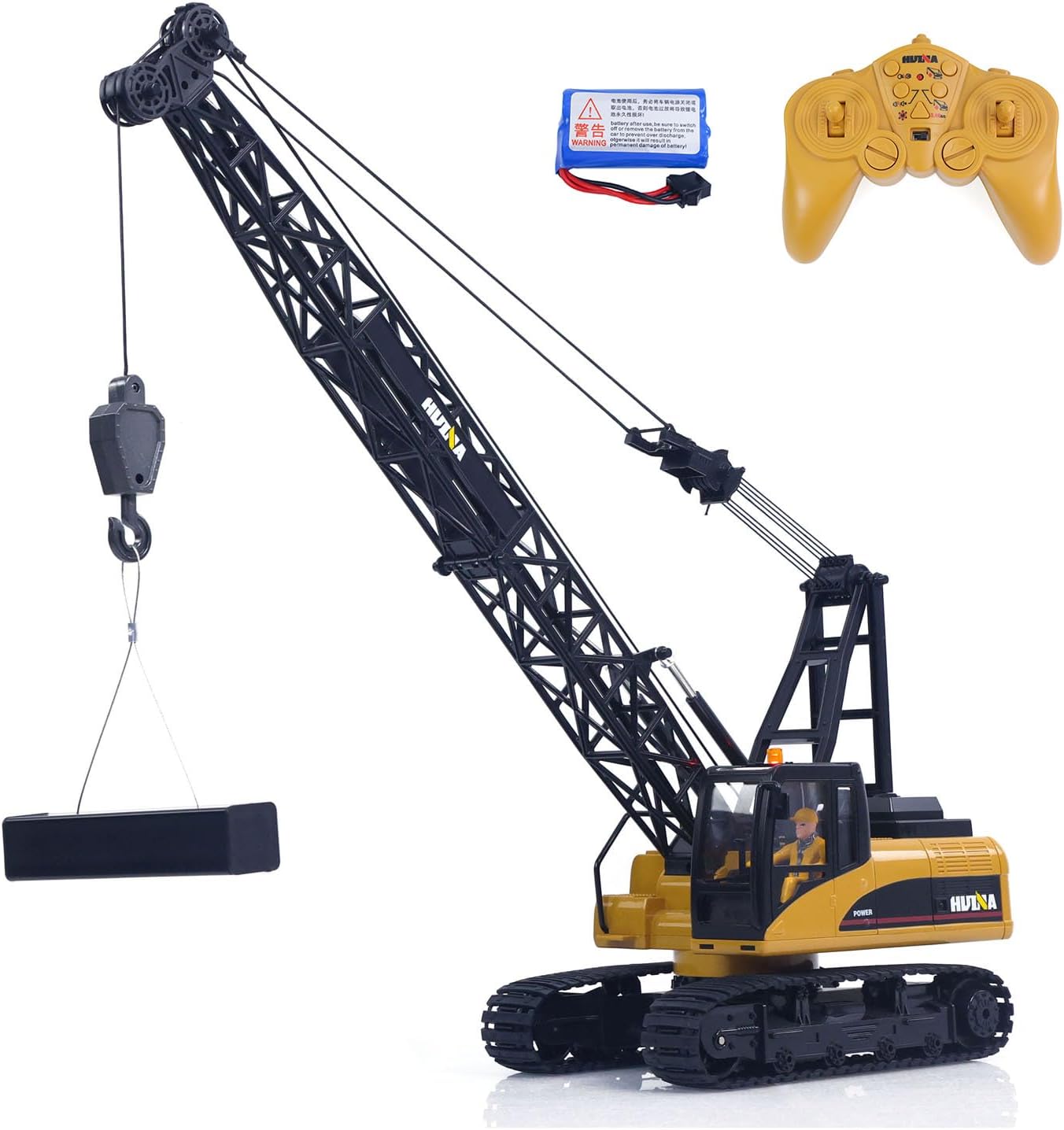 TOUCAN RC HOBBY HUINA 572 15CH RC 1/14 Construction Crane Truck Tower Excavator Model Car Toy