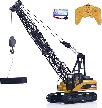 HUINA 572 15CH RC 1/14 Construction Crane Truck Tower Excavator Model Car Hobby Grade Model for Adult Hobby