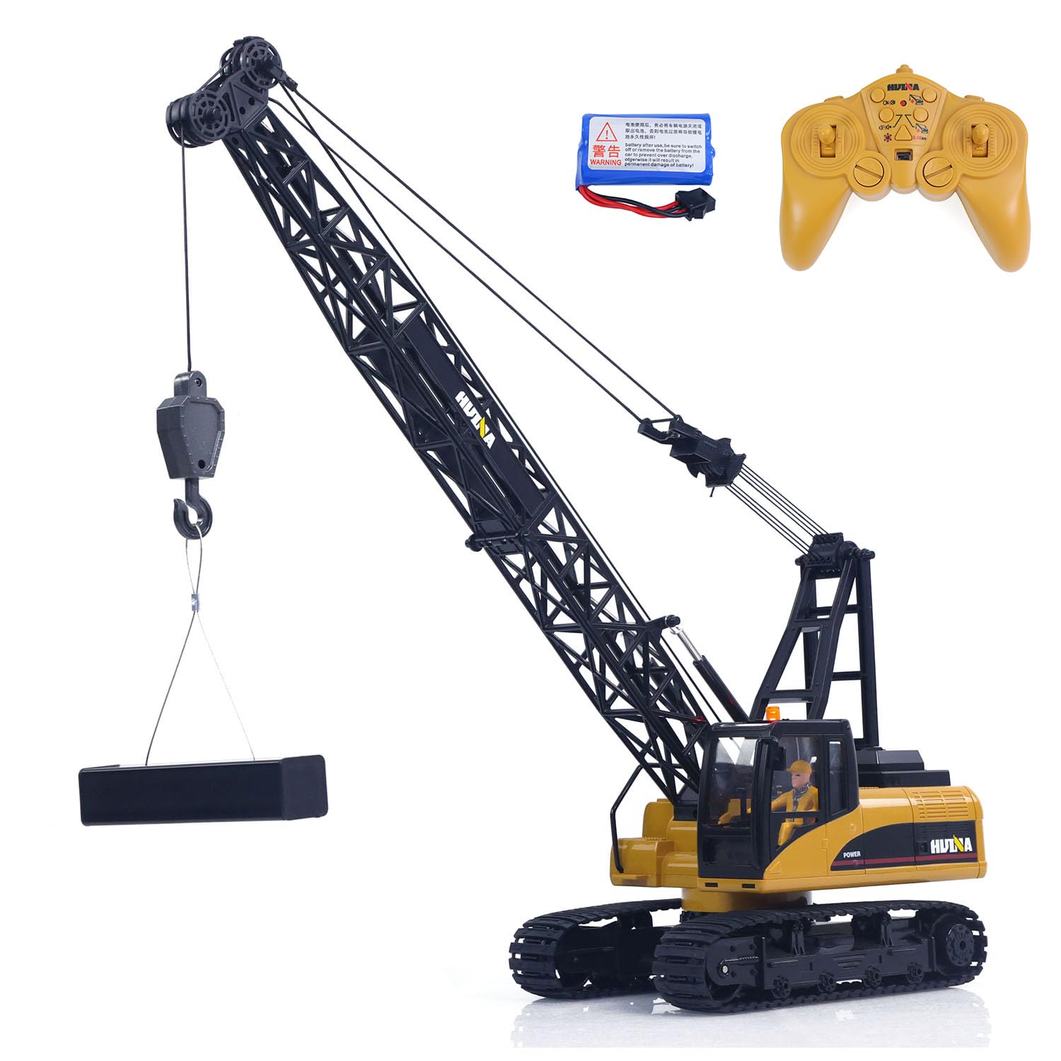 ラジコン　HUINAクレーン Amazon.com: wheelfun HUINA 572 15CH RC 1/14 Construction Crane