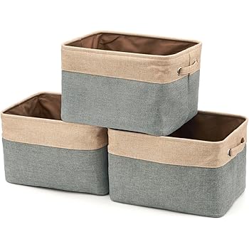 Sea Team Aufbewahrungskörbe Organizer Box Bins aus Jute- und