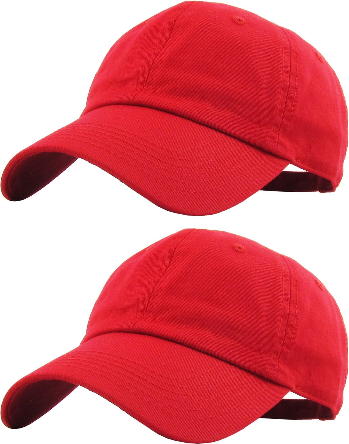 KBETHOS Classic Unisex Cotton Adjustable Low Crown Baseball Cap – Plain Dad Hat