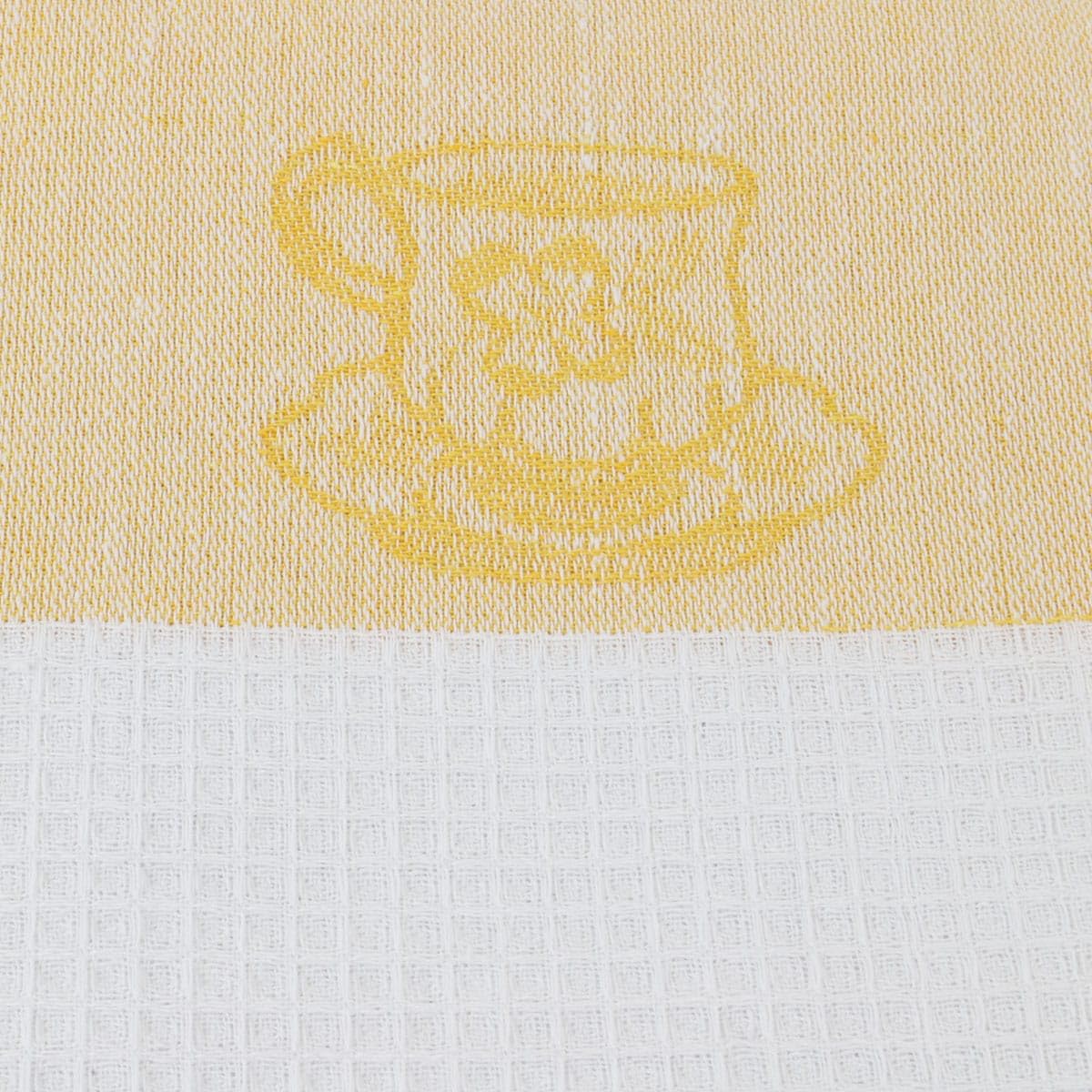 Set di 12 strofinacci in cotone a nido d'ape jacquard REBECCA – multicolore – 55 x 75 cm