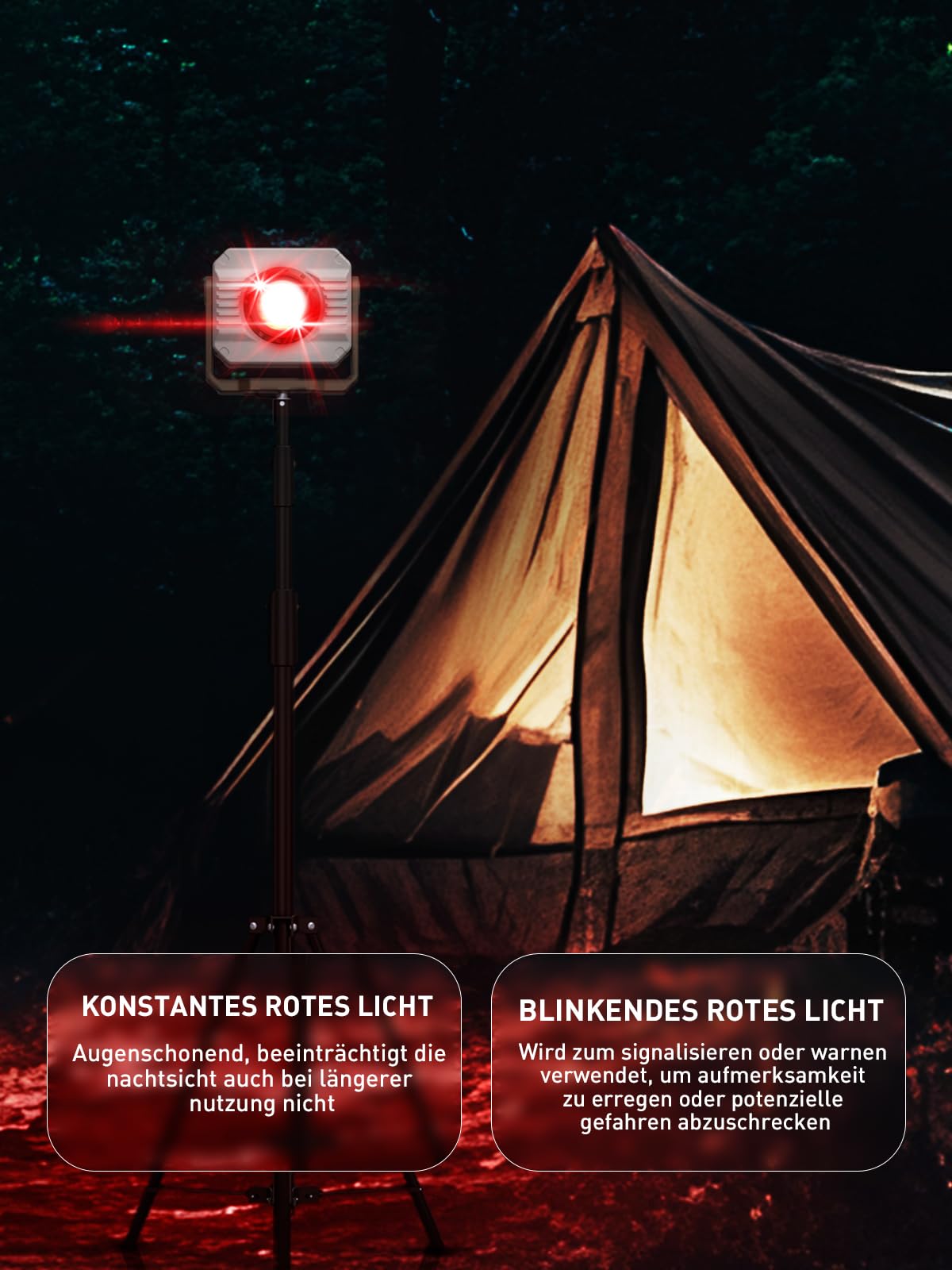 Smiling Shark Werkstatt Licht, 1200lm Tragbar Werkstattlicht 5000mAh Wiederaufladbare Dimmbar 3 Modu Licht 360°Drehbar Haken Kabellos LED Werkstattlampe mit Magnet für Working Reparatur Garage Camping