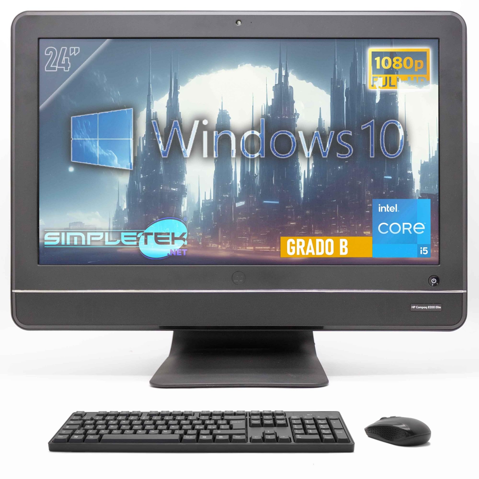 HP 8200 Computer All In One 23" | Core i5 | 4GB RAM 120GB SSD | Windows 10 Home | Mit Webcam und DVD-RW-Player (überholt)