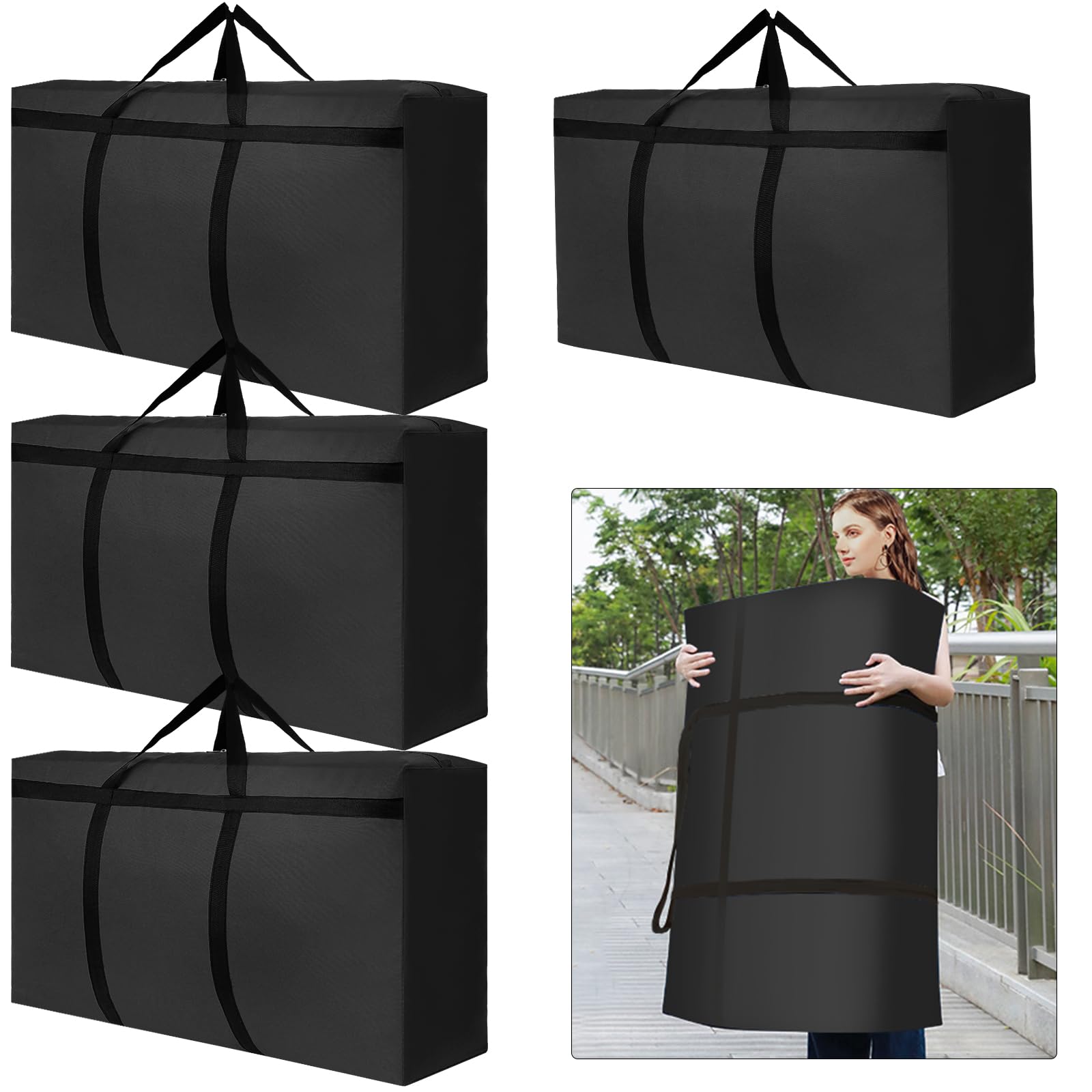 Sac de rangement pliable 180L pour libérer de la place et ranger les grosses couettes d'hiver