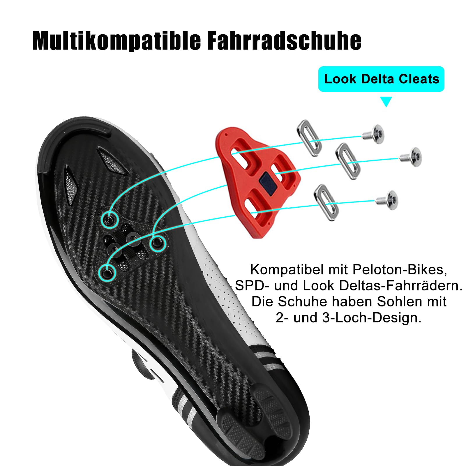 Zapatillas de ciclismo hombre mujer carretera MTB compatibles SPD SPD-SL Delta Lock
