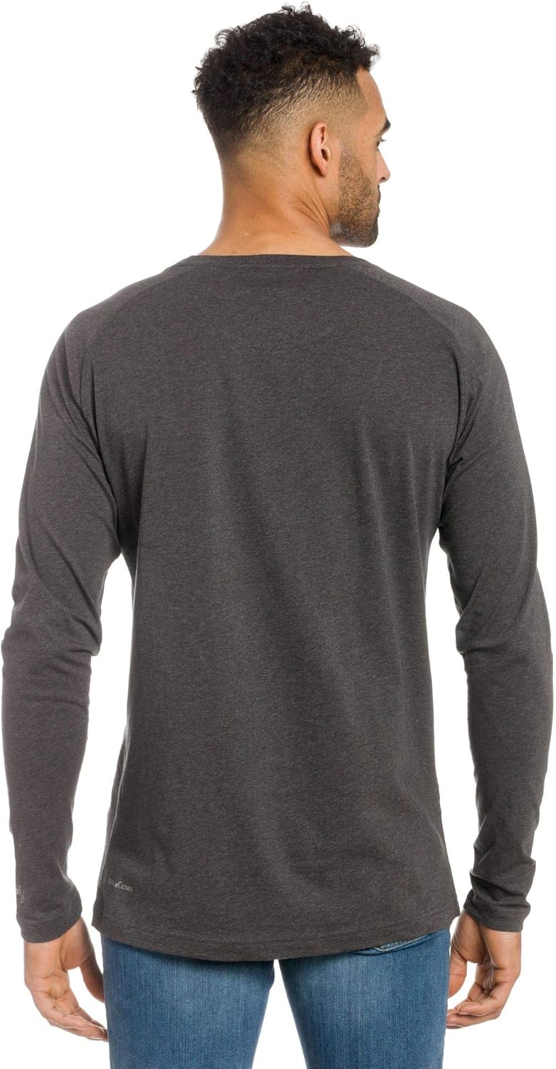 Ably Papa Men's Raglan Long Sleeve Tee | Repels Liquids, Stains, and Odors