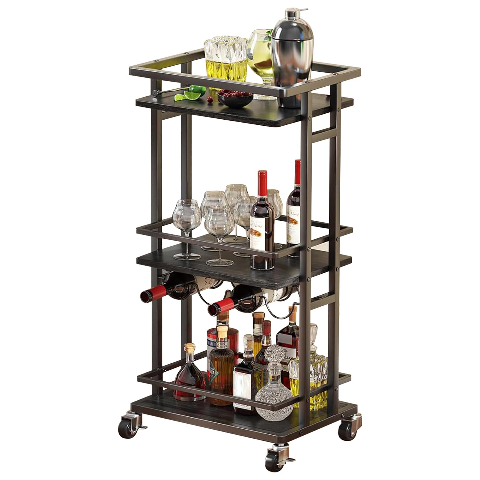 Chariots roulants avec roues pour bouteilles : déplacez votre casier à vin sans effort