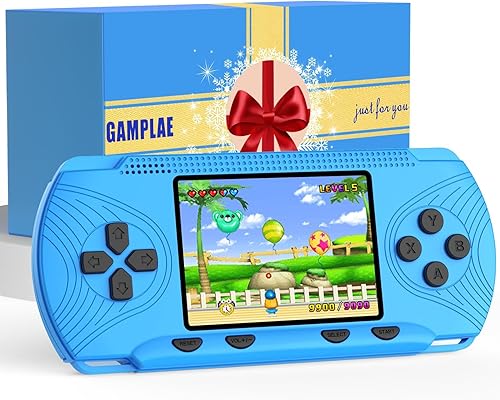 Juegos de mano para niños  Reproductor de videojuegos para niños precargado 258 videojuegos retro, reproductor de juegos portátil con 3 cartuchos y