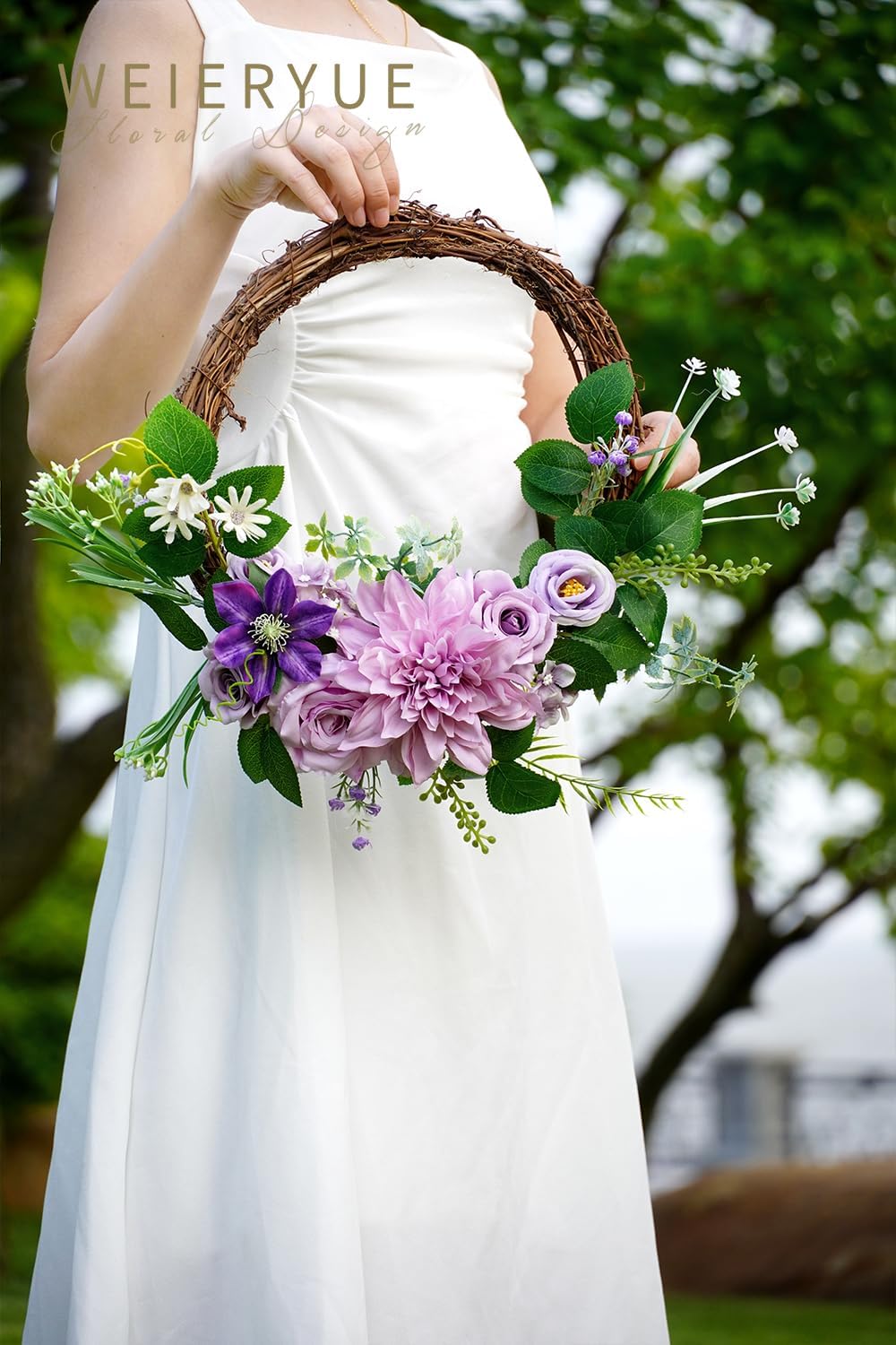 Purple Artificial Flowers Combo Box Wedding Decor,Fake Flowers,Flowers for Decoration,Silk Flowers for Home Decor Indoor,Cake Flowers,Faux Flowers for Crafts - Image 2