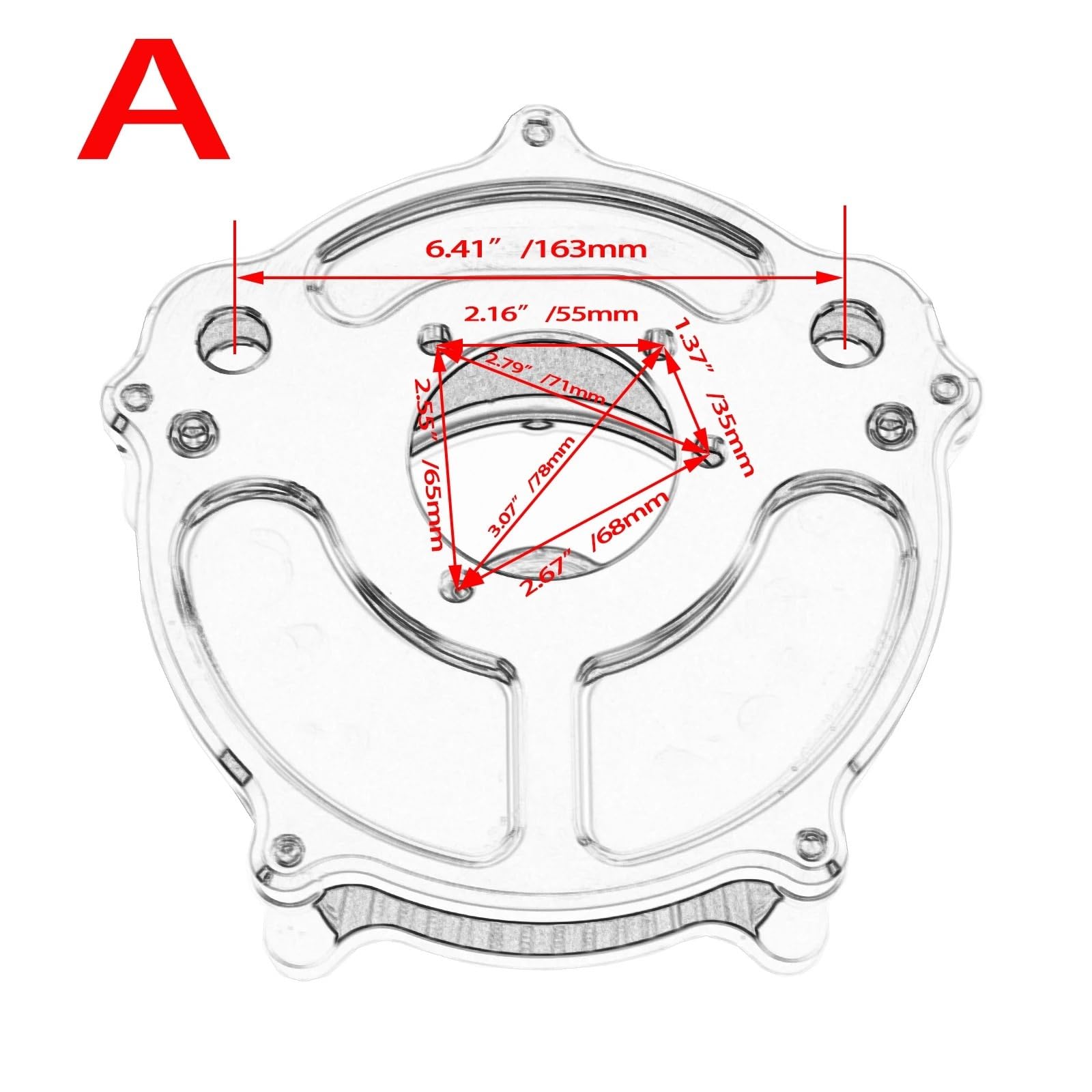 filtr powietrza zamienny Zestaw filtra powietrza do turbiny motocyklowej wlotu pasujący Harley Sportster Dyna V-Rod Softail Fat Boy wkład filtra powietrza(B)