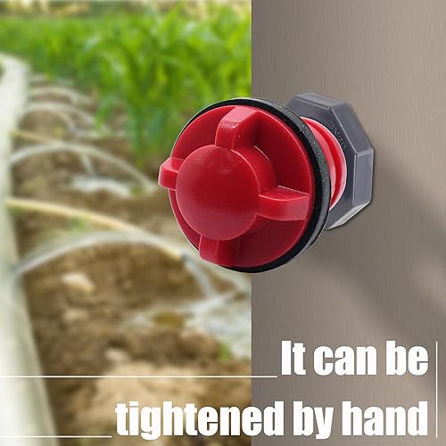 Miniatura 5 de Cionyce Tapones de drenaje para enfriadores de tanque, 2 unidades, de plástico, de repuesto, color negro, accesorios