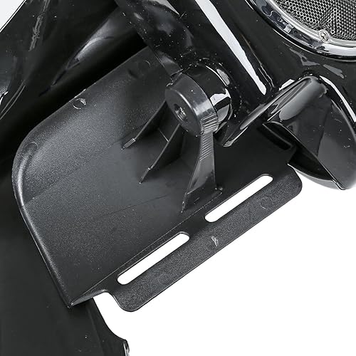 Miniatura 5 de Kit inferior de carenado ventilado negro vívido con altavoces y rejillas de 6.5 pulgadas para Harley Touring Road King Electra Street Glide 1983-2013