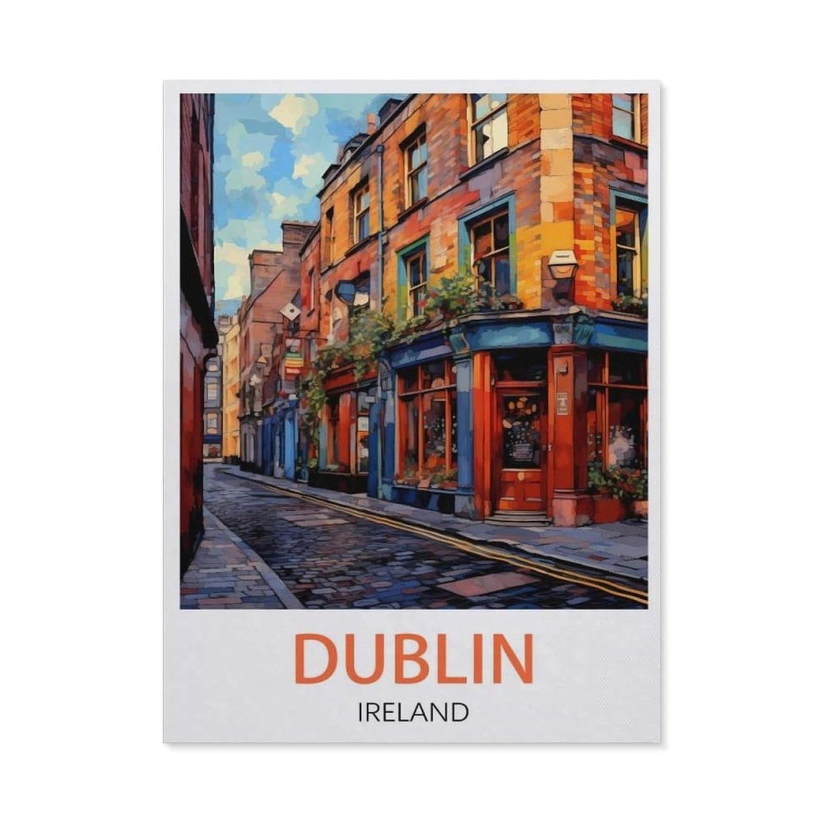 BEAYODKP 5D DIY Diamond Painting kit，Dublin Ireland（30x40cm）