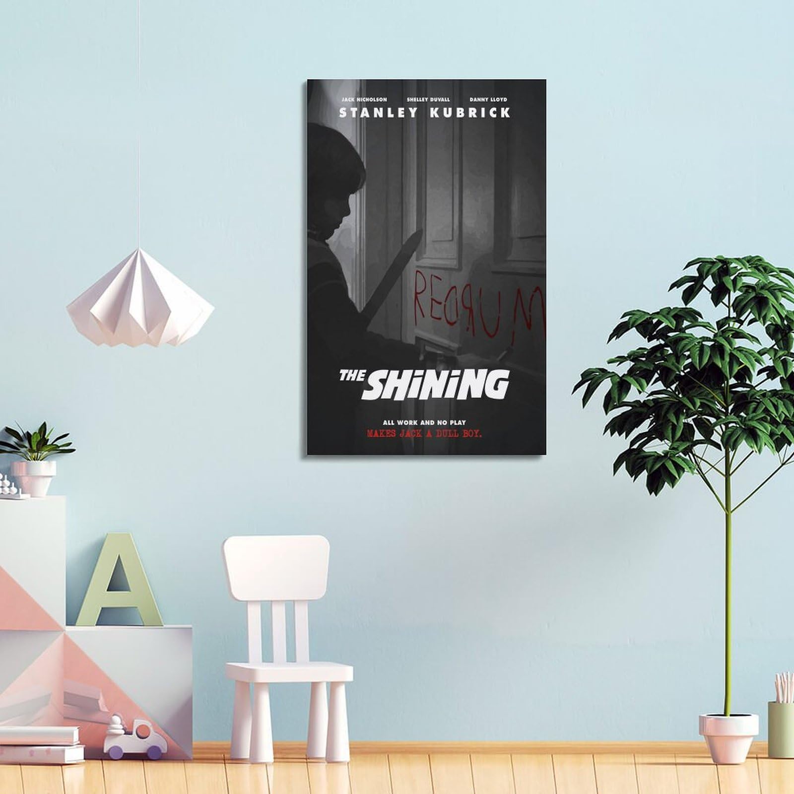 Poster Film The Shining – Toile 60 X 90 Cm – Décoration Murale Cinéma – Style Cadre