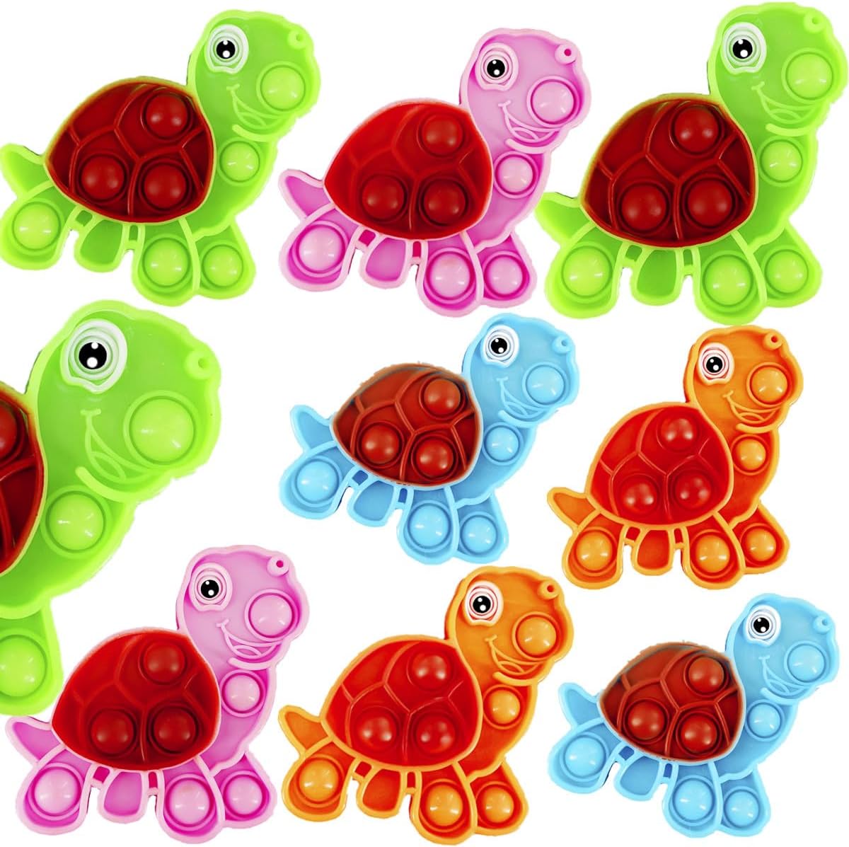 20 Packs Bulk Small Turtle pop for School Summer Beach Holiday Party Favors and Students Prizes from Teacher