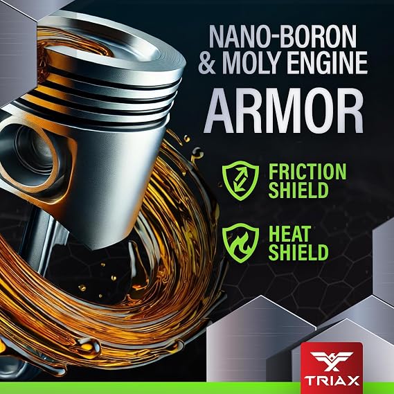 TRIAX Fleet Supreme 5W-30 - Full Synthetic, Heavy Duty, Diesel Engine Oil - Nano Boron and Moly Friction Modified - API CK-4 Compliant - Extended Drain (5 Gallon)