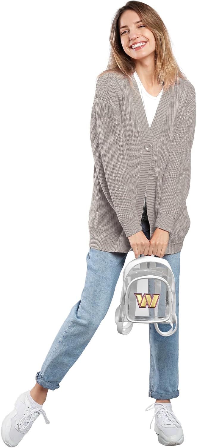 Littlearth NFL Clear Mini Backpack Washington Commanders