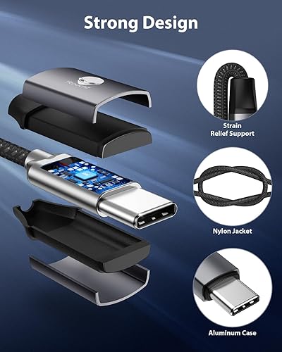 Vista 37 de Stouchi Adaptador de audio USB C a 0.138 in (2 paquetes) tipo C para auriculares tipo C, cable DAC de alta fidelidad para iPhone 17/16/15, Pixel