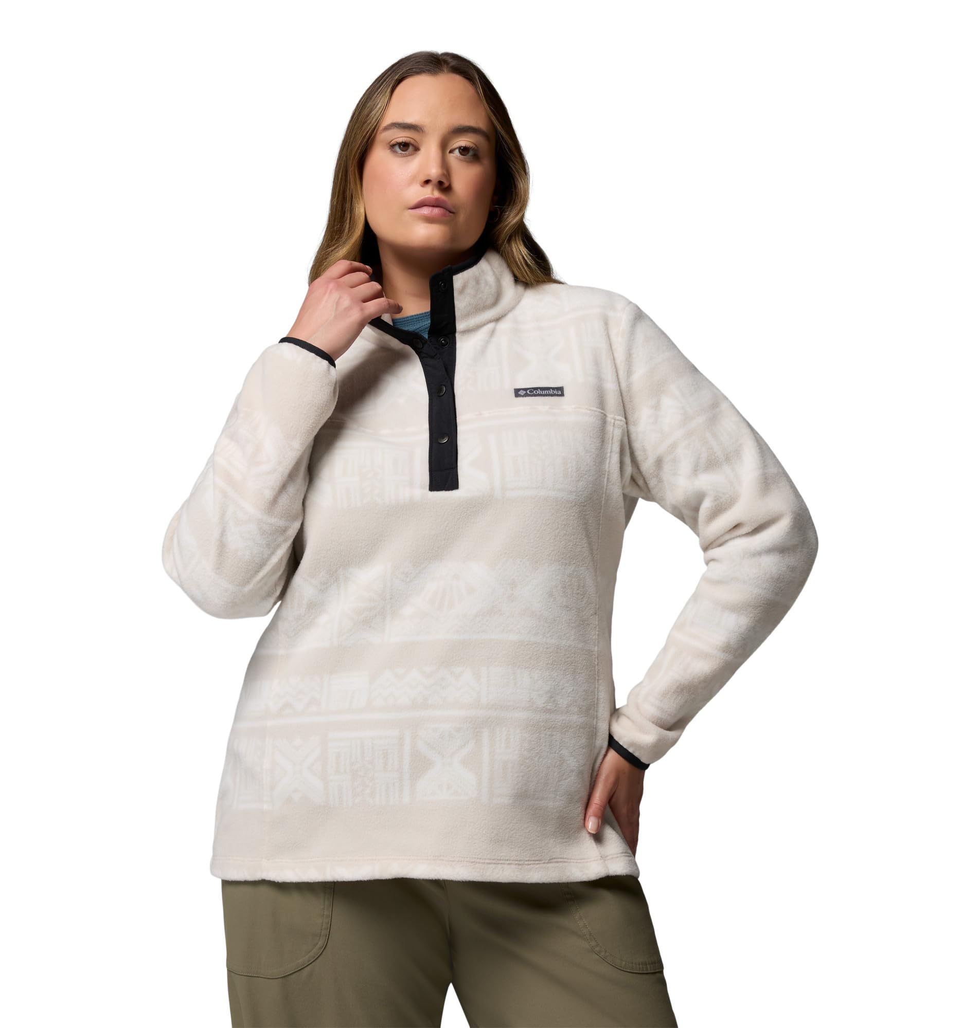 Columbia Damen Benton Springs Printed Half Snap Fleece-Überziehhilfe (1er Pack)