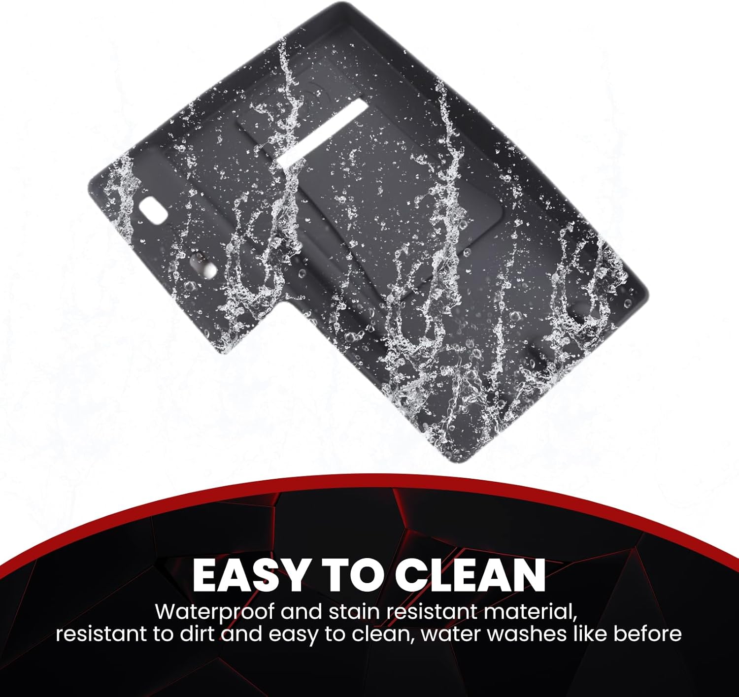 Fit for Porsche Cayenne 2024 Car Center Console Wireless Charger Cover Tray, Car Decoration Interior Accessories Cover Trim (Black)