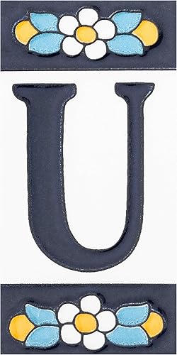 Miniatura 27 de Merola Tile Sevillano Flora Dirección Letras B 2-1/8" x 4-3/8" Azulejo de pared de cerámica