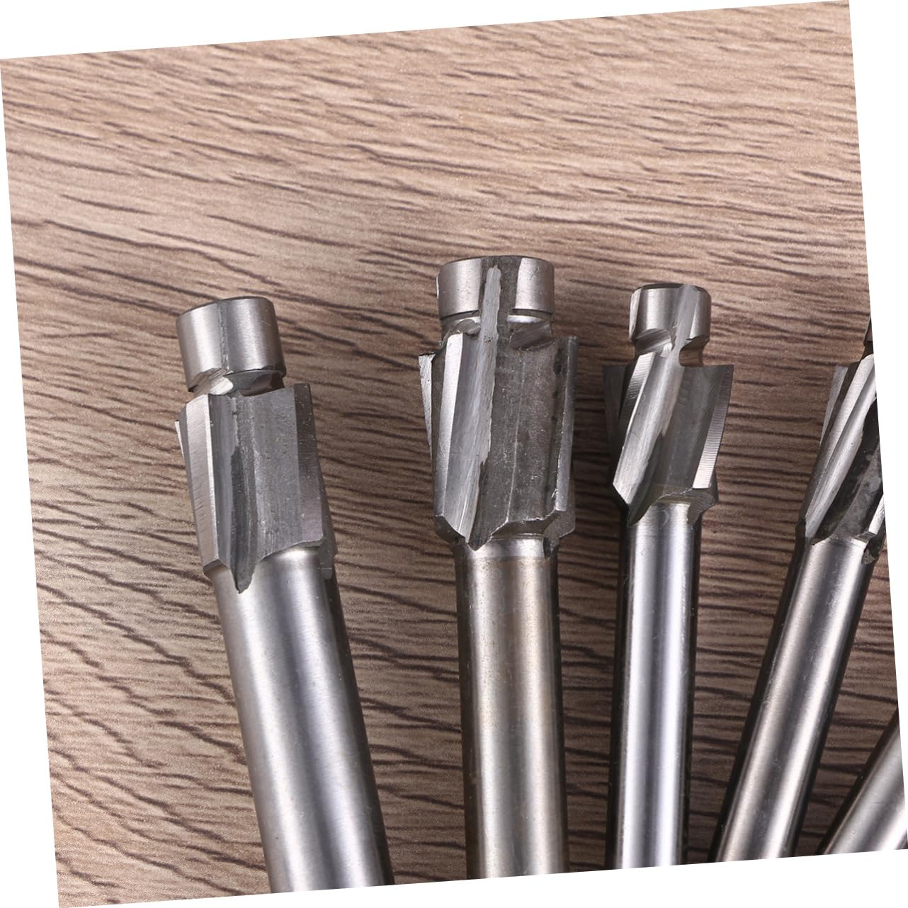 Holibanna 7pc Set CNC Milling Cutters Tungsten Steel Drill Bits 3-12mm for Stainless Steel Aluminum