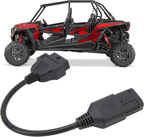 Miniatura 5 de Adaptador de diagnóstico OBD2 a 8 pines para Polaris RZR, adaptador de diagnóstico OBD II Cable conector para Polaris Sportsman, conector de