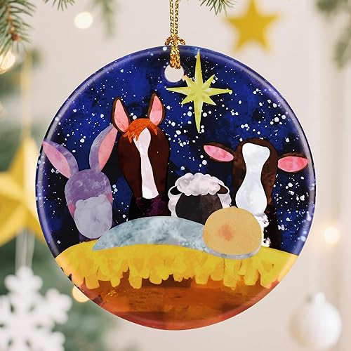 Miniatura 19 de Adorno de Cruz Católica, Adornos de Navidad Cristianos, Adornos de Árbol de Navidad, Decoración Religiosa de Vacaciones | Regalos para Cristianos,
