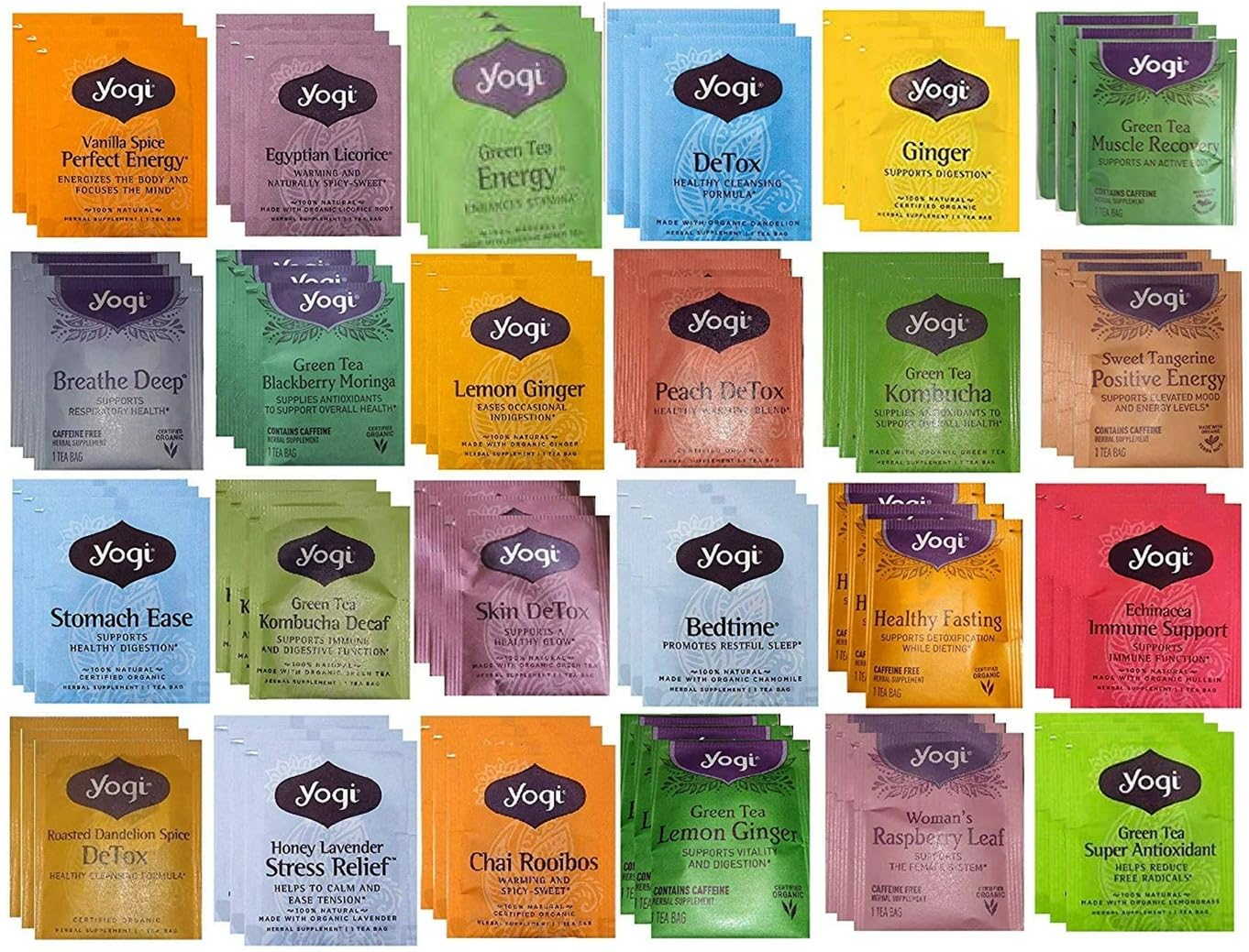 Amazon.com : Ruthy's Outlet Tea Bags Sampler Assortment Box 36 Count ...