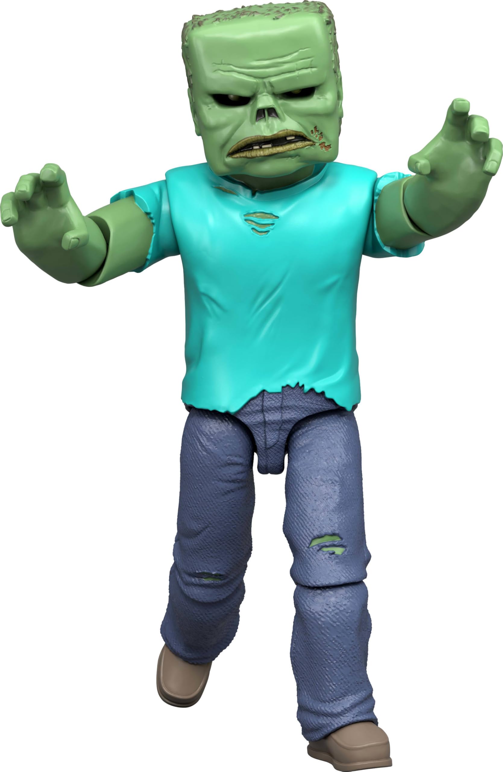 Amazon | マインクラフト映画アクションフィギュア - ゾンビ | ソフビ