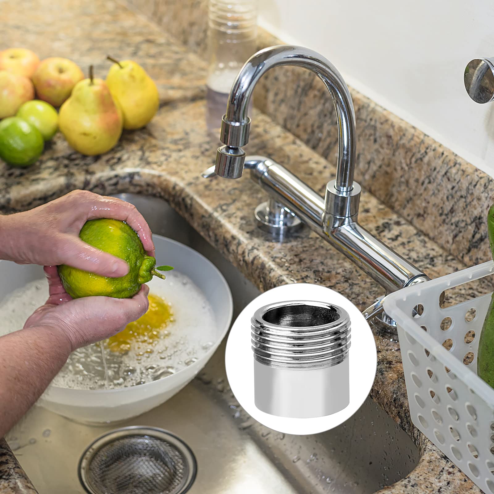 Adattatore Rubinetto M22 A M22 - 2 Pezzi, Ottone, Per Filtri Acqua - Foto 12