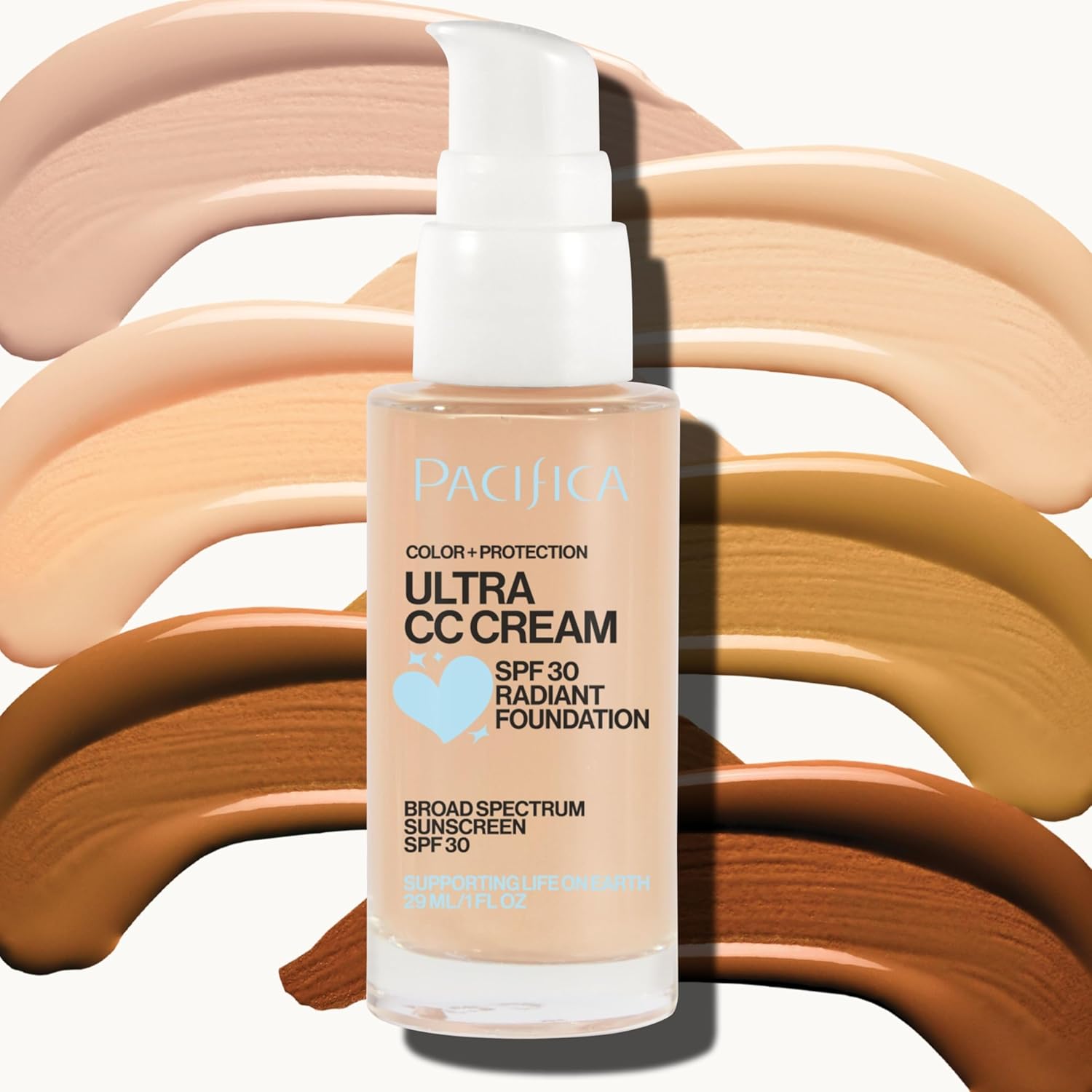 Pacifica Ultra CC Cream Radiant Foundation SPF 17 -Neutral Fair – Medium Coverage Color Correcting Cream, Dewy Finish, Mineral SPF, 1 oz - Image 12