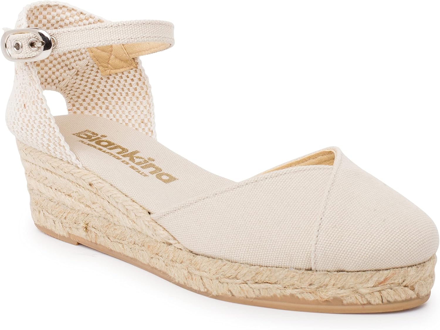 Girona Authentic Espadrille 2-inch Wedge Sandals for Women - Sustainable Breathable Organic Cotton, Comfortable All-Day Wear, Vegan, Made in Spain - Image 3