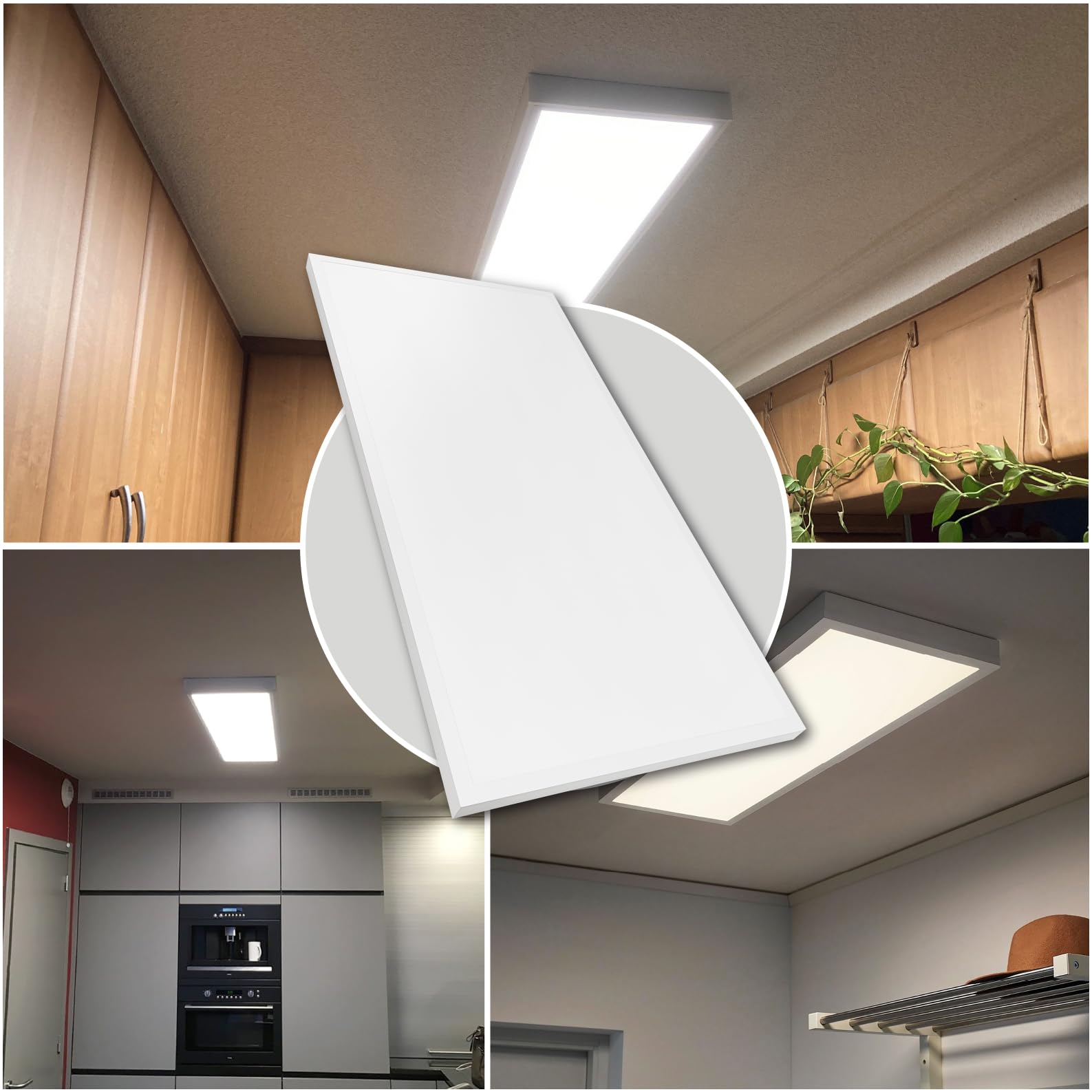 LED ATOMANT Deckenlampe LED Aufputz 120x60cm 96W CCT 3000-6500K 11500lm
