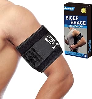 Bicep & Tricep Tendonitis Brace Compression Sleeve - Pain Relief for Bicep and Tricep Muscle Strains