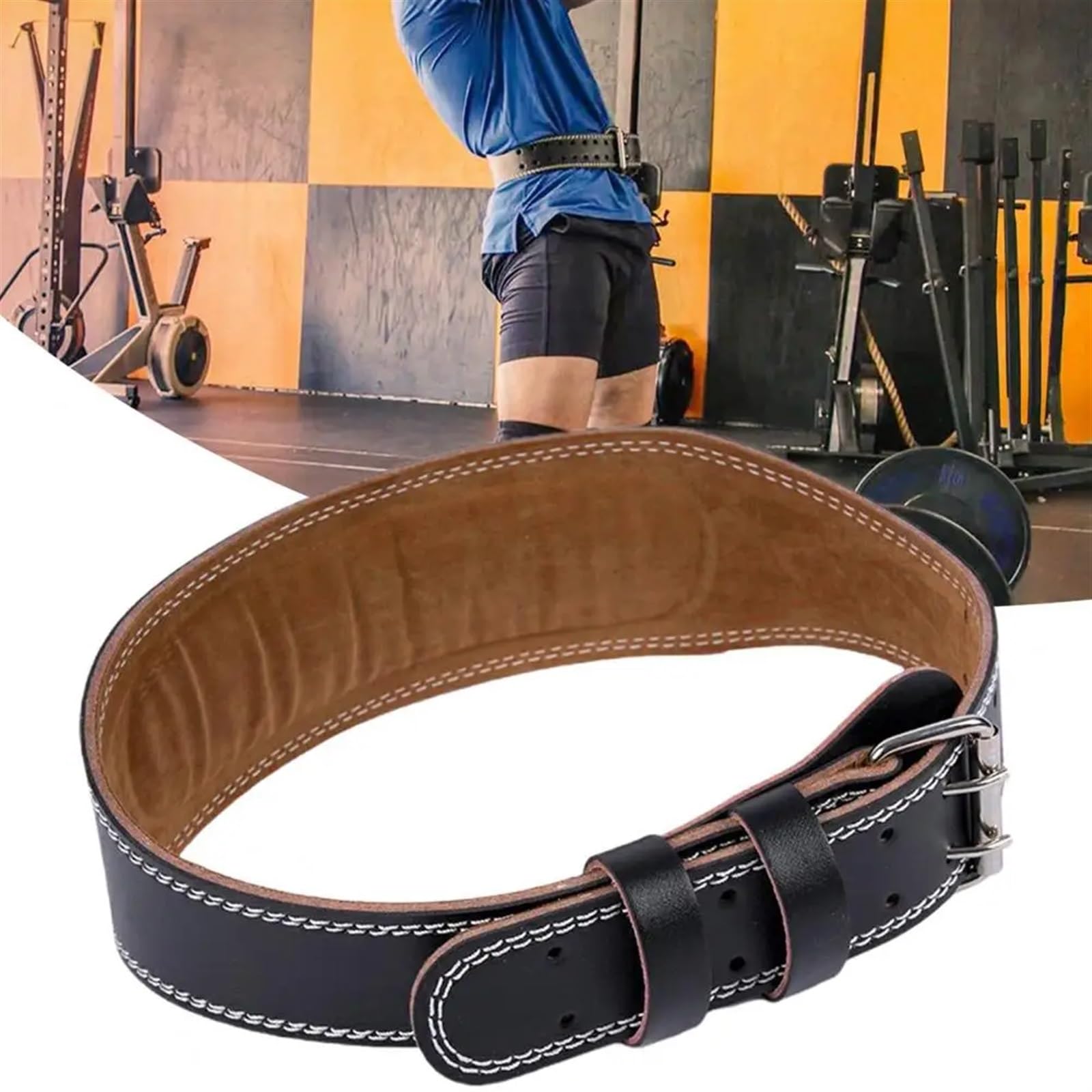 Cinturon Lumbar Gimnasio Cinturón de Levantamiento de Pesas Cinturón de Soporte Lumbar útil Cinturón de Levantamiento de Pesas liviano for Entrenamiento de Sentadillas con Peso Muerto(M)