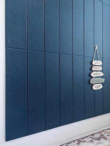 Miniatura 8 de Paneles de fieltro para decoración de interiores, paneles decorativos de pared blancos para dormitorio, sala de estar y oficina, despegar y pegar,