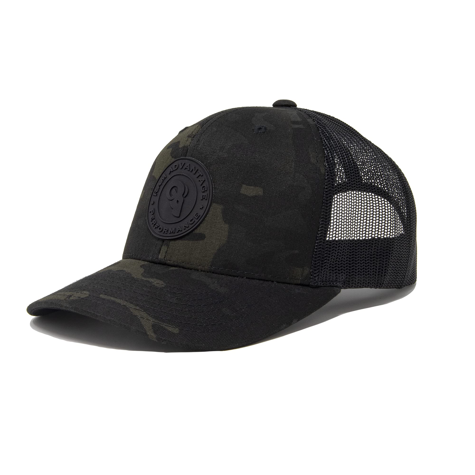 RAM ADVANTAGETrucker Hat Performance Patch - Mesh Snapback OSFA (Black Camo)