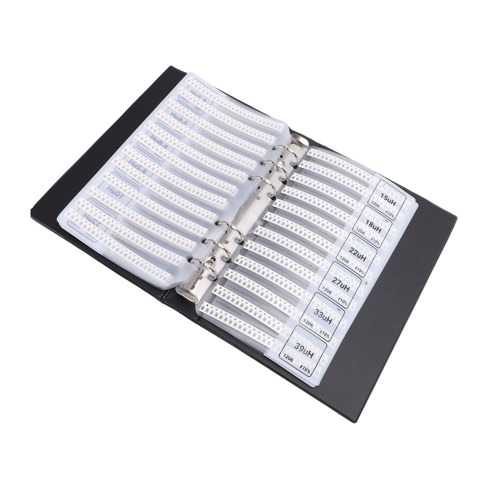 Bewinner Libro Campioni di Induttori SMD 1206, Kit di Assortimento di Induttori in Chip Multistrato da 41 Tipi, Raccolta di Componenti Elettronici per Ingegneri, Studenti, Prototipazione