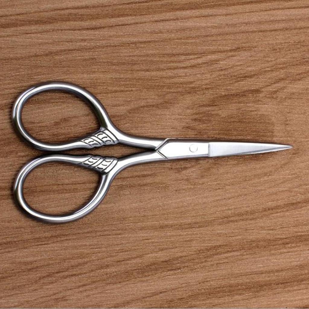 Premium Stainless Steel Beard Care Scissors - Extra Sharp Blades, Rustproof Ergonomic Design - Perfect Gift for Men & Women - for Trimming Eyebrows, Nose Hair, Beard & More