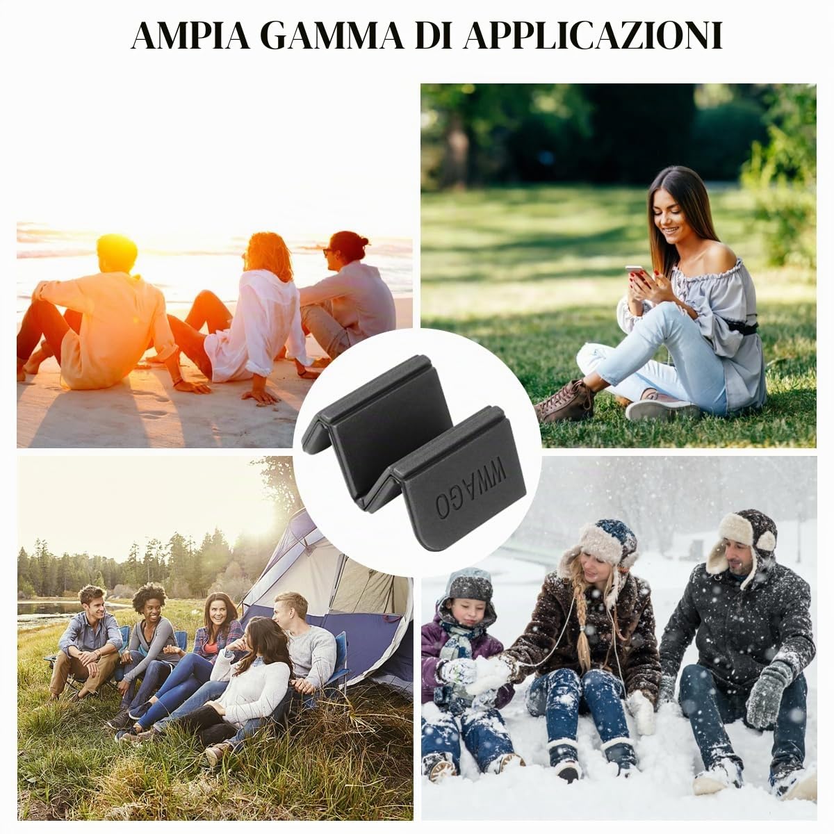 Tappetino Pieghevole Campeggio 4 Pezzi, Impermeabile XPE Cuscino Sedile Cuscino Pieghevole In schiuma, Tappetino Pieghevole Da Esterni Per Picnic Spiaggia Viaggi Escursionismo