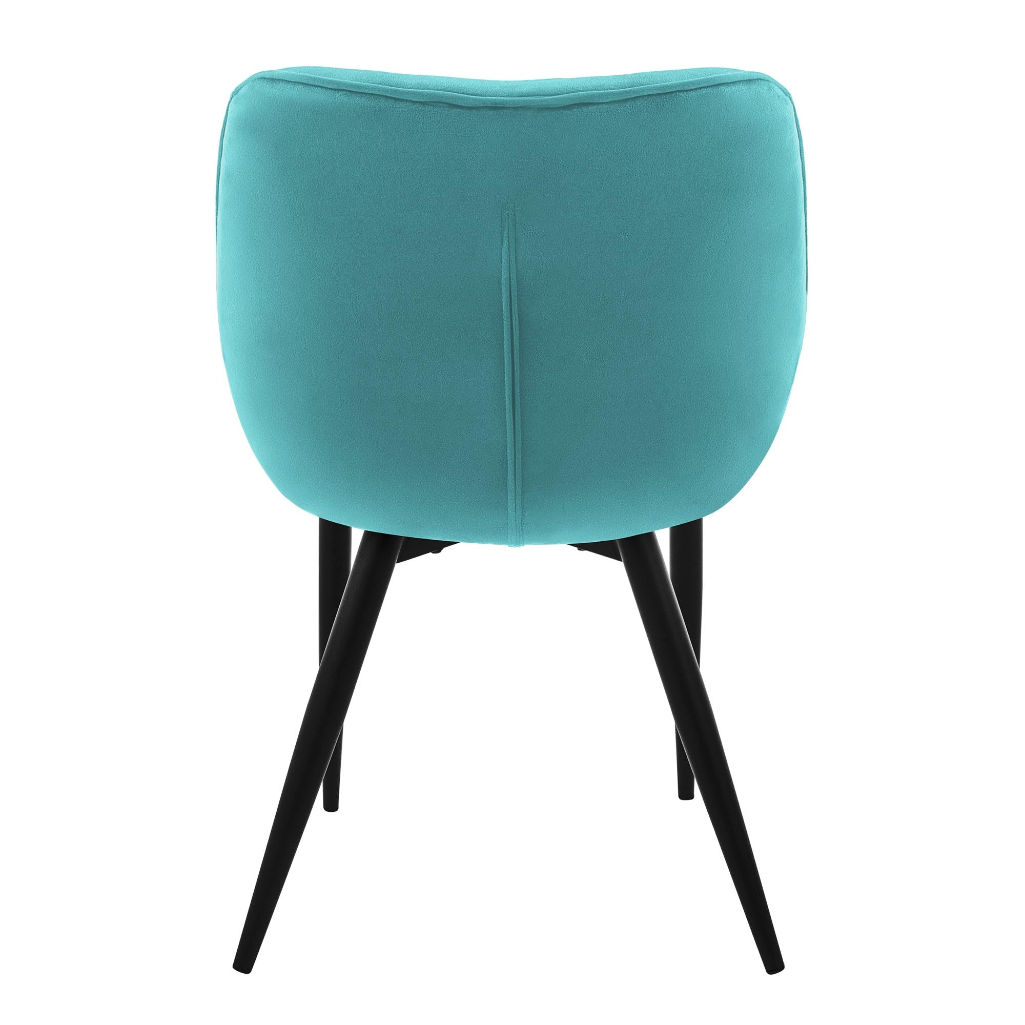 ML-Design Set 6x Sillas de Comedor con Respaldo y Reposabrazos Asiento Turquesa(Petrol) Tapizado con Funda de Terciopelo Patas de Metal Sillón Diseño Ergonómico Moderno para Salón, Escritorio o Cocina