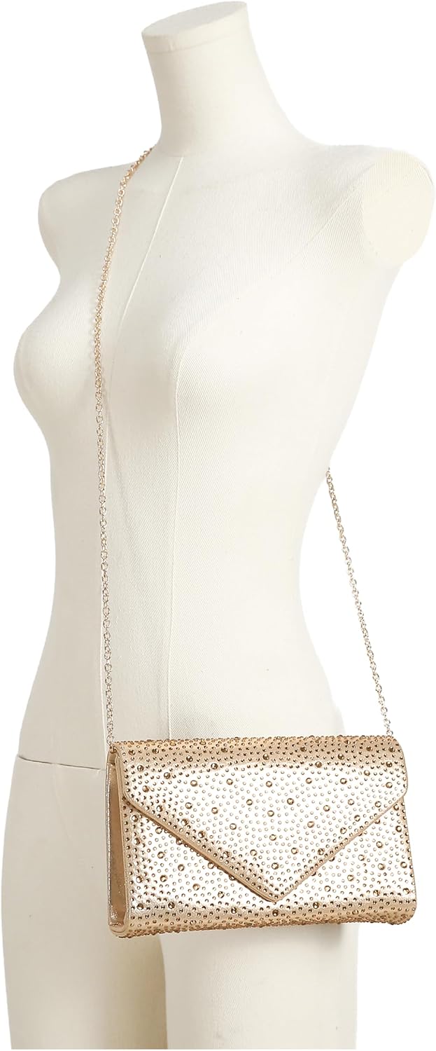 Lady Couture BARI BAG Envelope Handbag With Stones