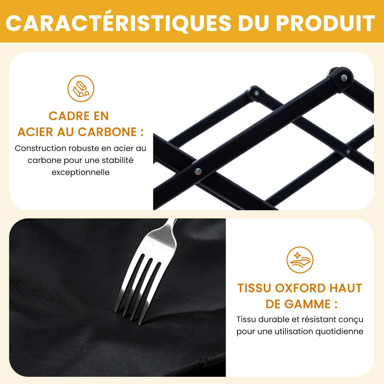 Palawano 150L Chariot Pliable à roulettes, Chariot Pliant de Transport Tout Terrain pour Camping Plage et Jardin, Chariot de Peche avec Freins et Poignée Réglable