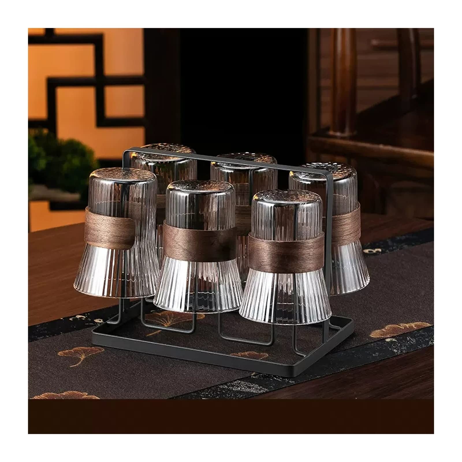 Bouilloire set à boire en verre thermique avec relief anti-dérapant