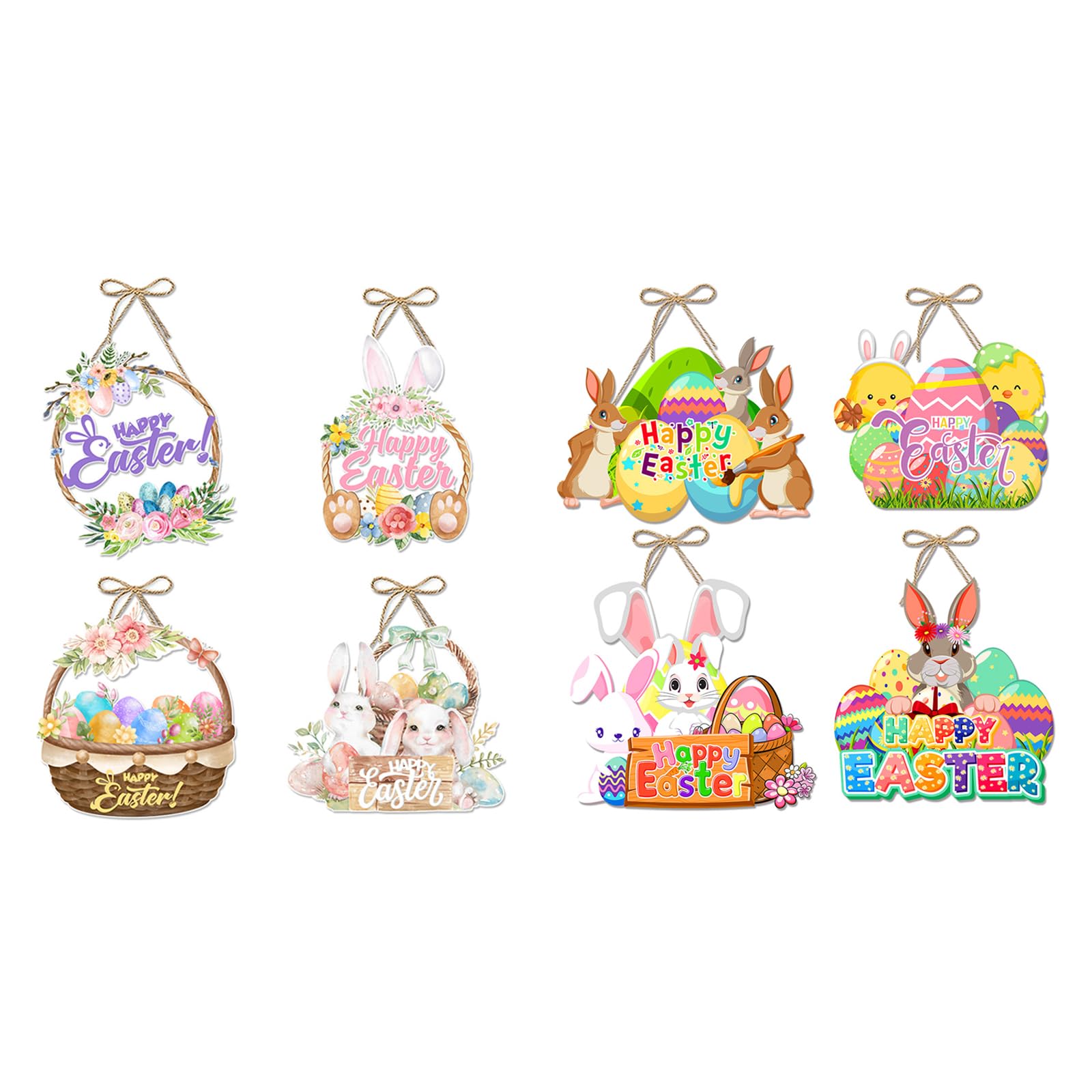 Buxuaaaa Of 8 Holiday Parties Paper Garlands Door Hanging Decors Craft Tool Release Sustainable Paper Easy Festival Setups Easy Storage