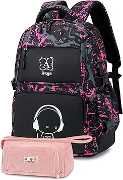 Asge boys backpack for kids camo bookbag for middle school bags travel back pack Pink
