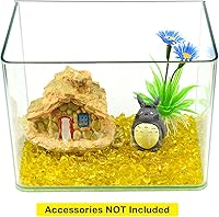 Vista 3 de Piedras artificiales de cristal de mar, no tóxicas, para terrario o acuario de tortuga, 1 libra / 460 g (rellena 1 taza), para decoración