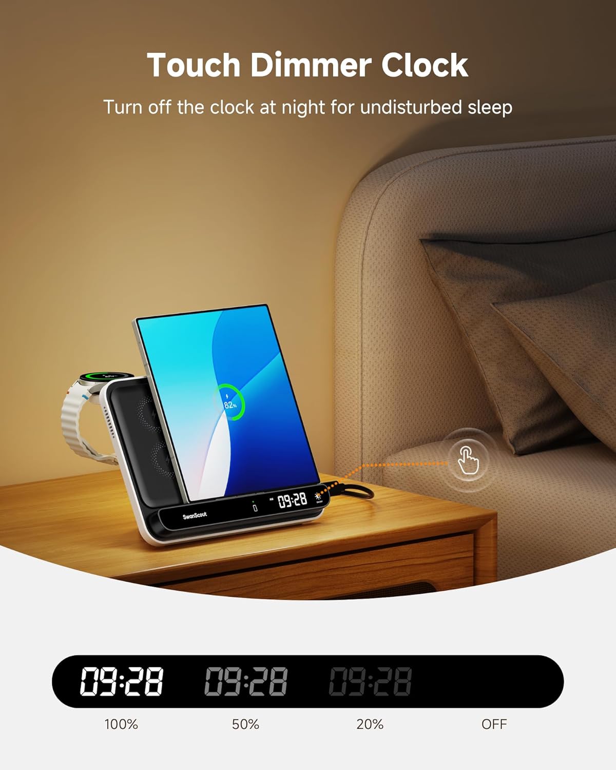 Portable Power-Bank for Samsung Watch + Dual Wireless Charger for Samsung Z Fold